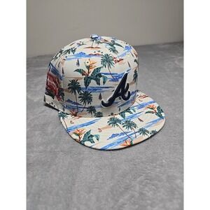 New Era Atlanta Braves 9Fifty Print G1 XMT Snap Back Spring Training Floral Hat